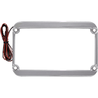 KLOCK WERKS Lighted License Plate Frame Chrome KWS010088C