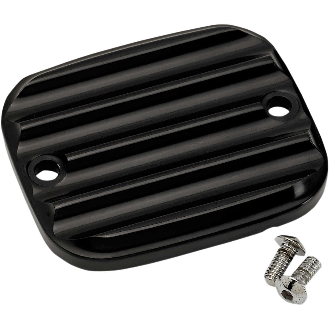 JOKER MACHINE Master Cylinder Cover Brake Front Finned Black