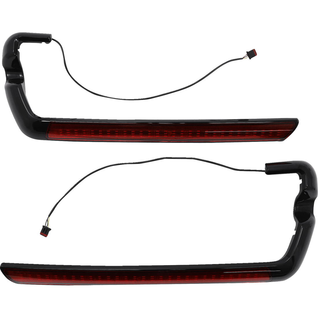 CUSTOM DYNAMICS Marker Light Saddlebag Red Black CDSBSIDERB