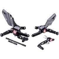 GILLES TOOLING MUE2 Rearset Black Honda MUE2H01B