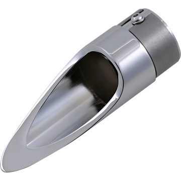 BARON Family Jewel Exhaust Tip Chrome Scalloped BA110001