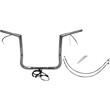 FAT BAGGERS INC. Handlebar Kit Flat Top 14" Chrome 702214