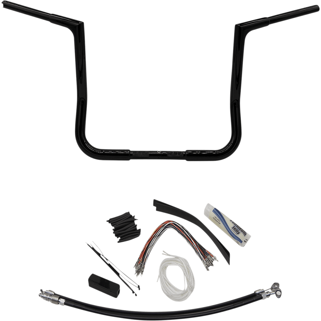 FAT BAGGERS INC. Handlebar Kit Flat Top 14" Black 709114B