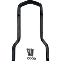 DRAG SPECIALTIES Square Sissy Bar Short Black 7.5" W