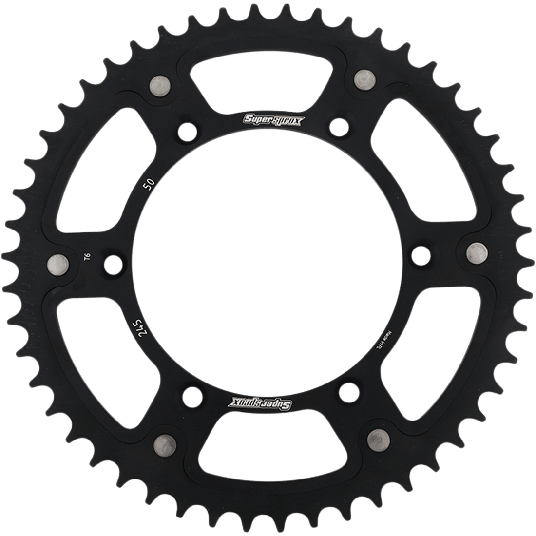 SUPERSPROX Stealth Rear Sprocket 50 Tooth Black Yamaha RST24550BLK