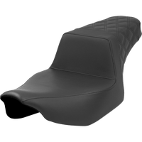 SADDLEMEN Step-Up Seat Rear Lattice Stitch Black Road Glide/Street Glide 82307173