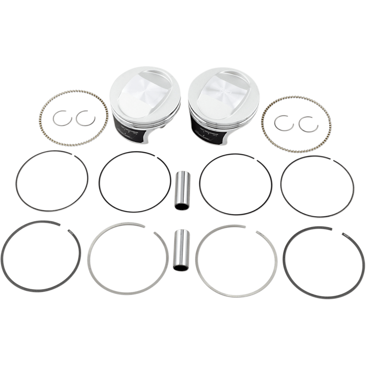 WISECO Tracker™ Series Piston Kit 3.885" 88 Cubic Inch Bored to 95 Cubic Inch +0.010" Twin Cam