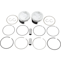 WISECO Tracker™ Series Piston Kit 3.885" 88 Cubic Inch Bored to 95 Cubic Inch +0.010" Twin Cam