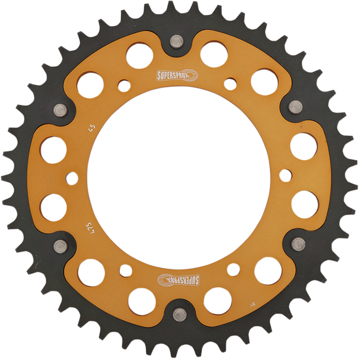 SUPERSPROX Stealth Rear Sprocket 45 Tooth Gold Kawasaki RST47545GLD