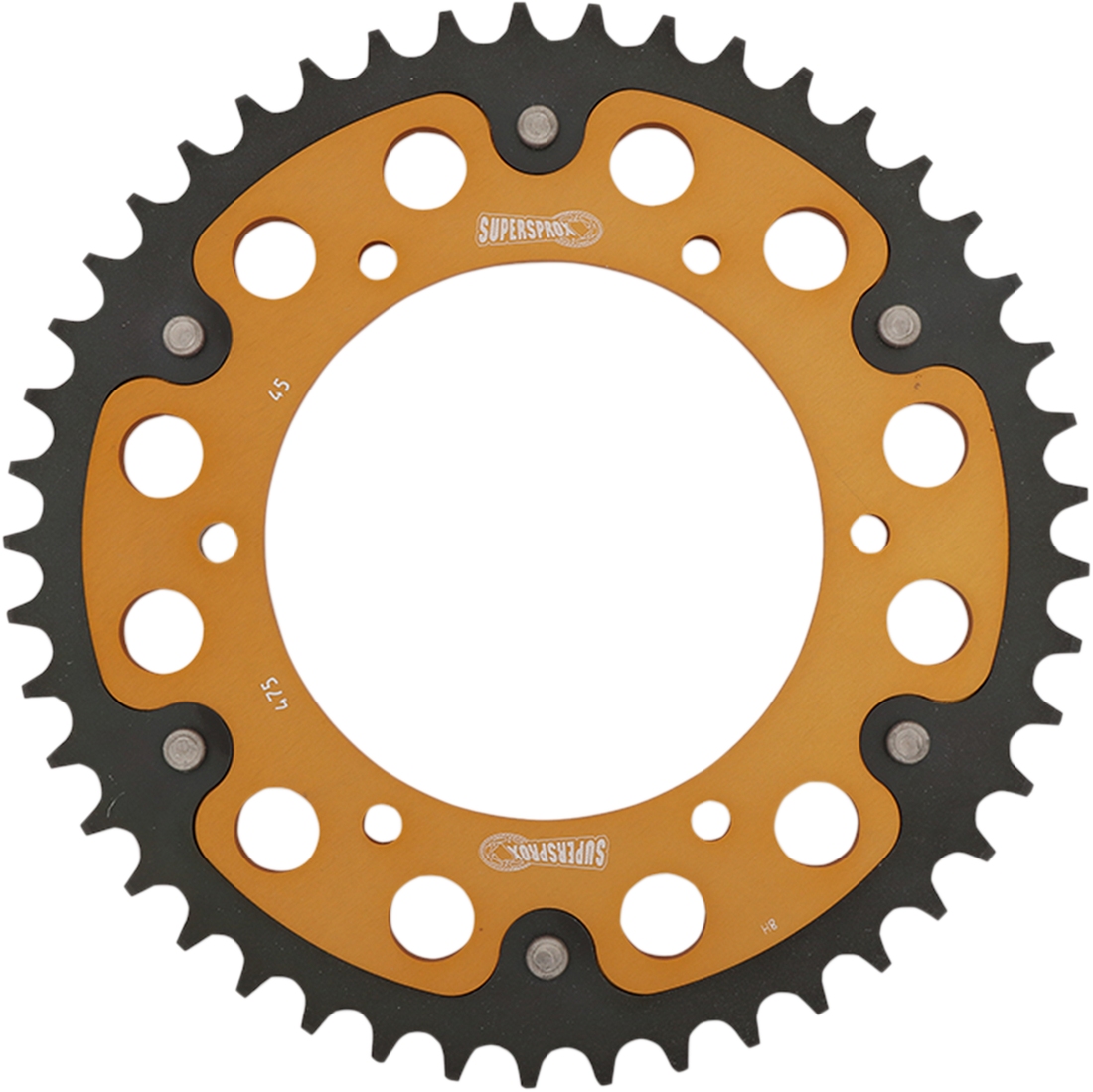 SUPERSPROX Stealth Rear Sprocket 45 Tooth Gold Kawasaki RST47545GLD