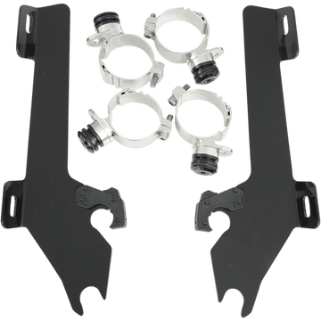 MEMPHIS SHADES Batwing Trigger Lock Mounting Kit Raider Black MEK1954