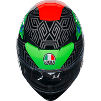 AGV K3 Helmet Kamaleon Black/Red/Green Small 2118381004013S