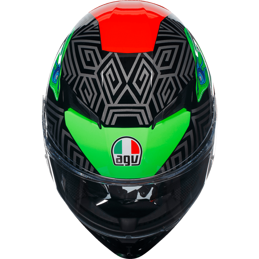 AGV K3 Helmet Kamaleon Black/Red/Green 2XL 21183810040132X