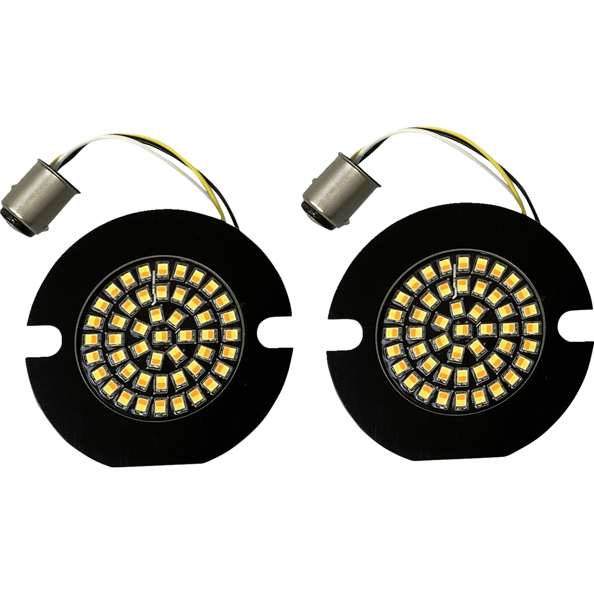 CUSTOM DYNAMICS Amber/White LED Turn Signal Inserts GEN4AW1157T