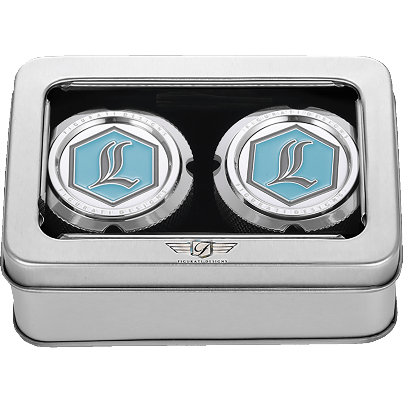 FIGURATI DESIGNS Axle Nut Cover Front Stainless Steel Legend Silver FD02FACSS