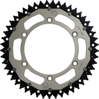 MOOSE RACING Dual Sprocket Silver 49 Tooth