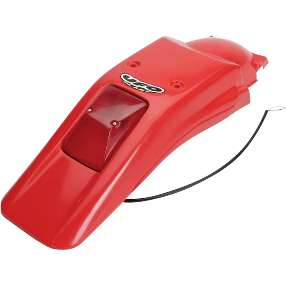 UFO Enduro Rear Fender with 21/5W Light XR Red