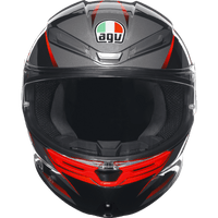 AGV K6 S Helmet Slashcut Black/Gray/Red Small