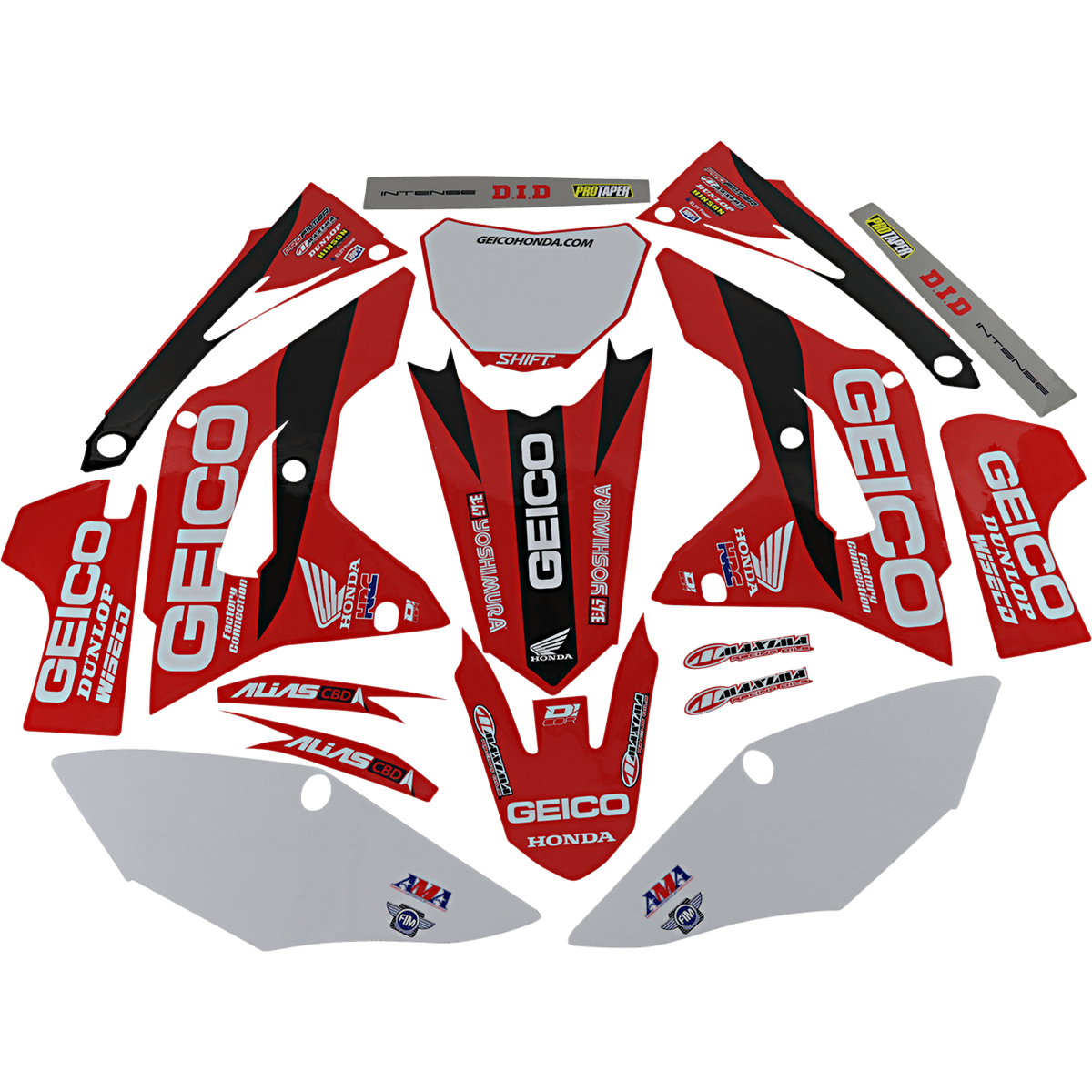 D'COR VISUALS Graphic Kit Geico Honda