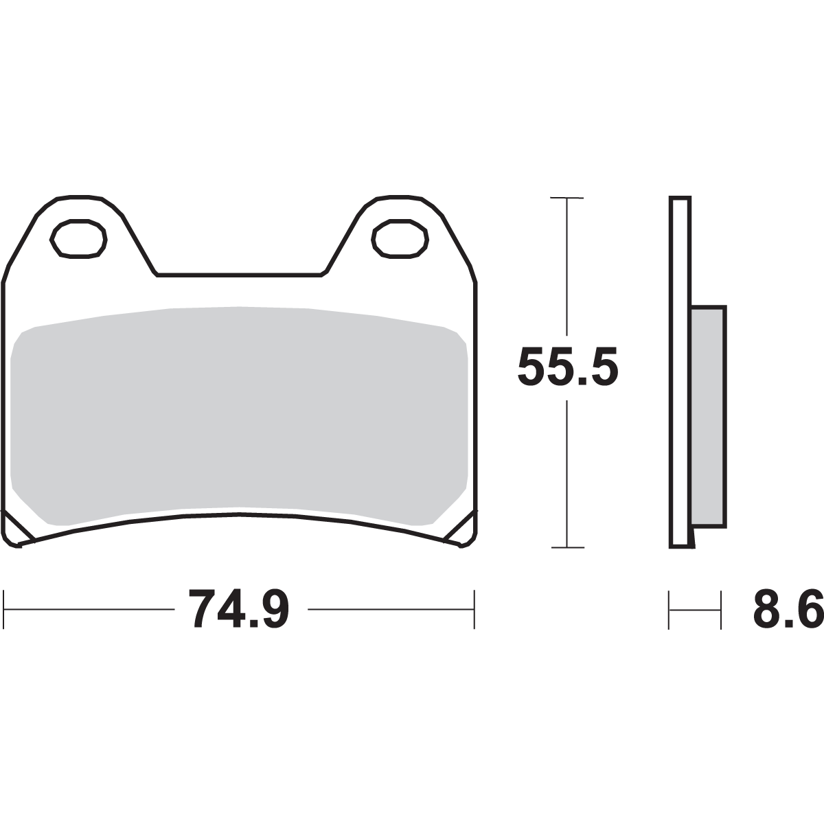 SBS Dual Carbon Brake Pads