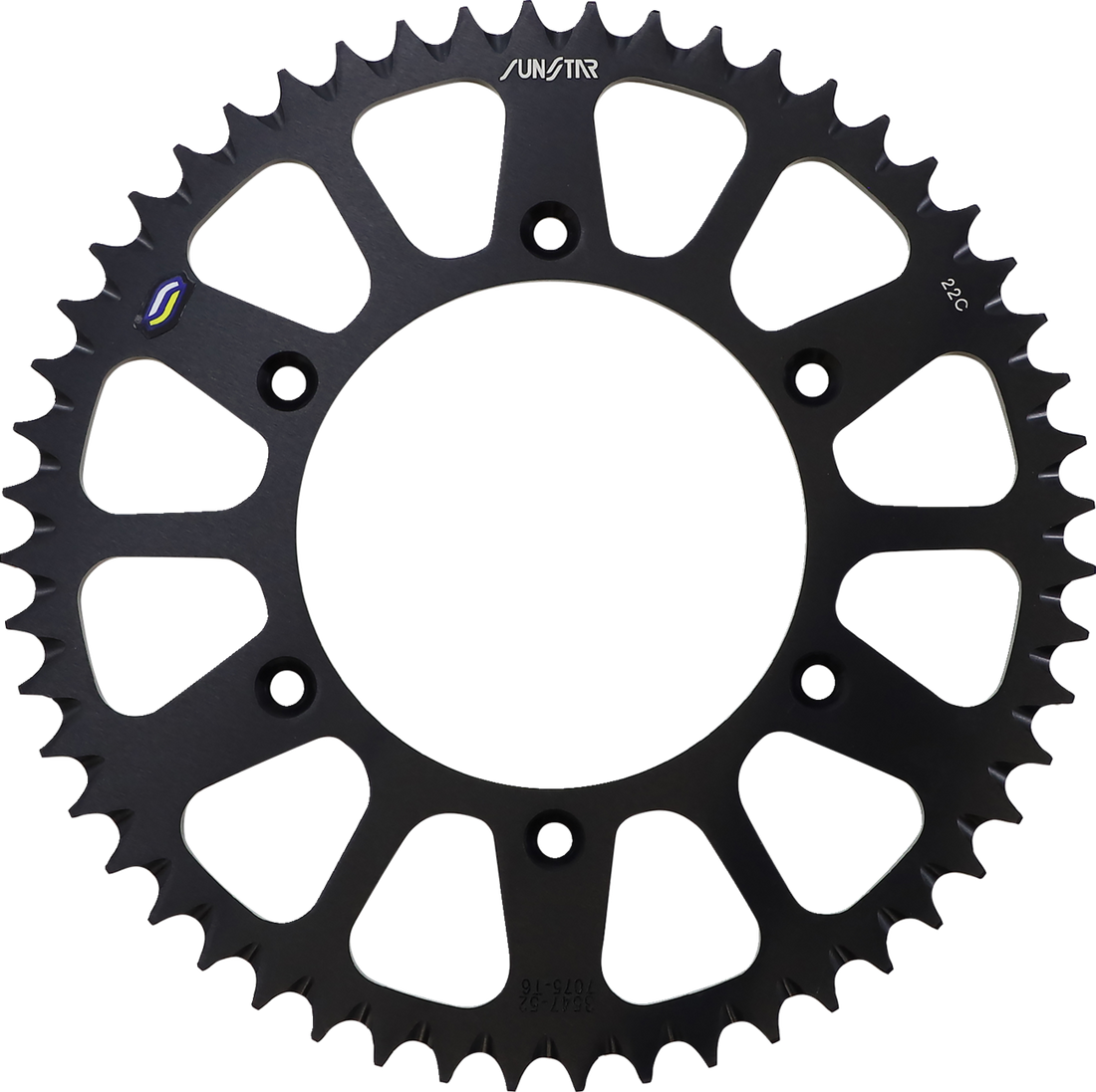 SUNSTAR SPROCKETS Rear Sprocket 52 Tooth Works/Black 5354752BK