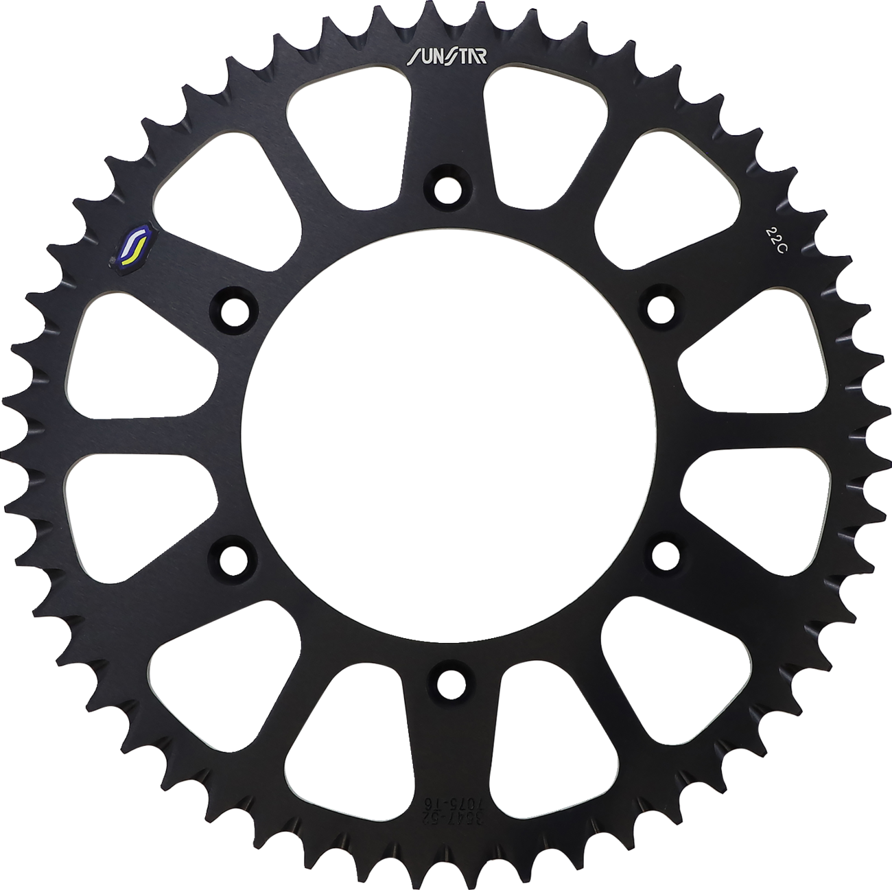 SUNSTAR SPROCKETS Rear Sprocket 52 Tooth Works/Black 5354752BK