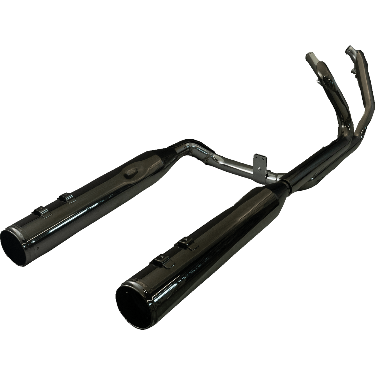 KHROME WERKS 2-into-2 Dominator Exhaust System with 4-1/2" Mufflers Eclipse® with Race Tip M8