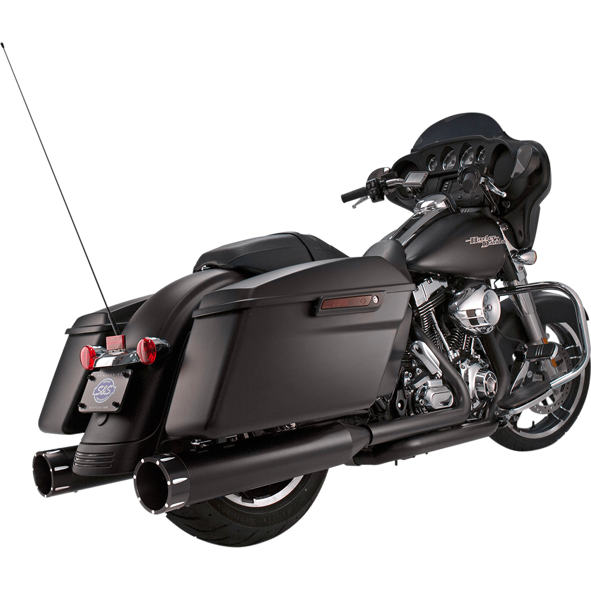 S&S CYCLE El Dorado Dual Exhaust Black Black Tracer 5500702C