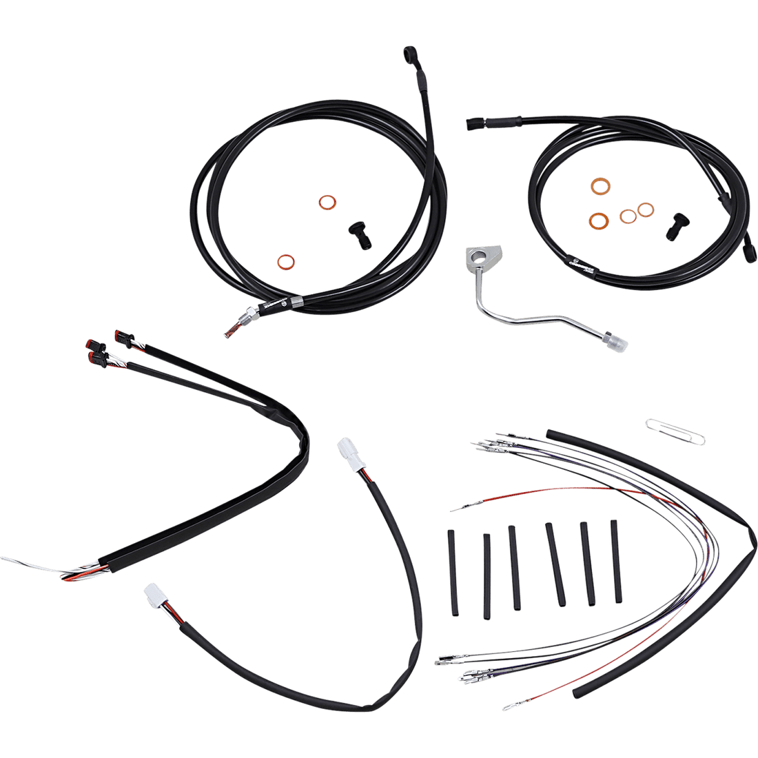 BURLY BRAND Control Kit 18" Ape Hanger Handlebars ABS B301181