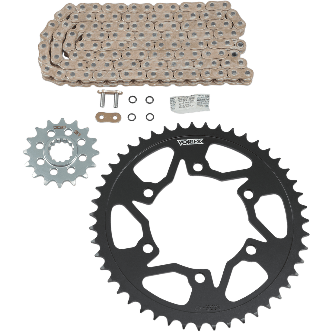 VORTEX Steel Chain Kit Gold Yamaha YZF-R1 '06-'08 CKG6362