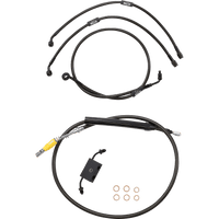 LA CHOPPERS Handlebar Cable/Brake Line Kit Quick Connect 18" 20" Ape Hanger Handlebars Midnight LA8157KT19M