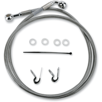 DRAG SPECIALTIES Brake Line Front +2" Stainless Steel XL