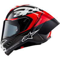 ALPINESTARS Supertech R10 Helmet Element Carbon/Red/White Medium 82003241363M