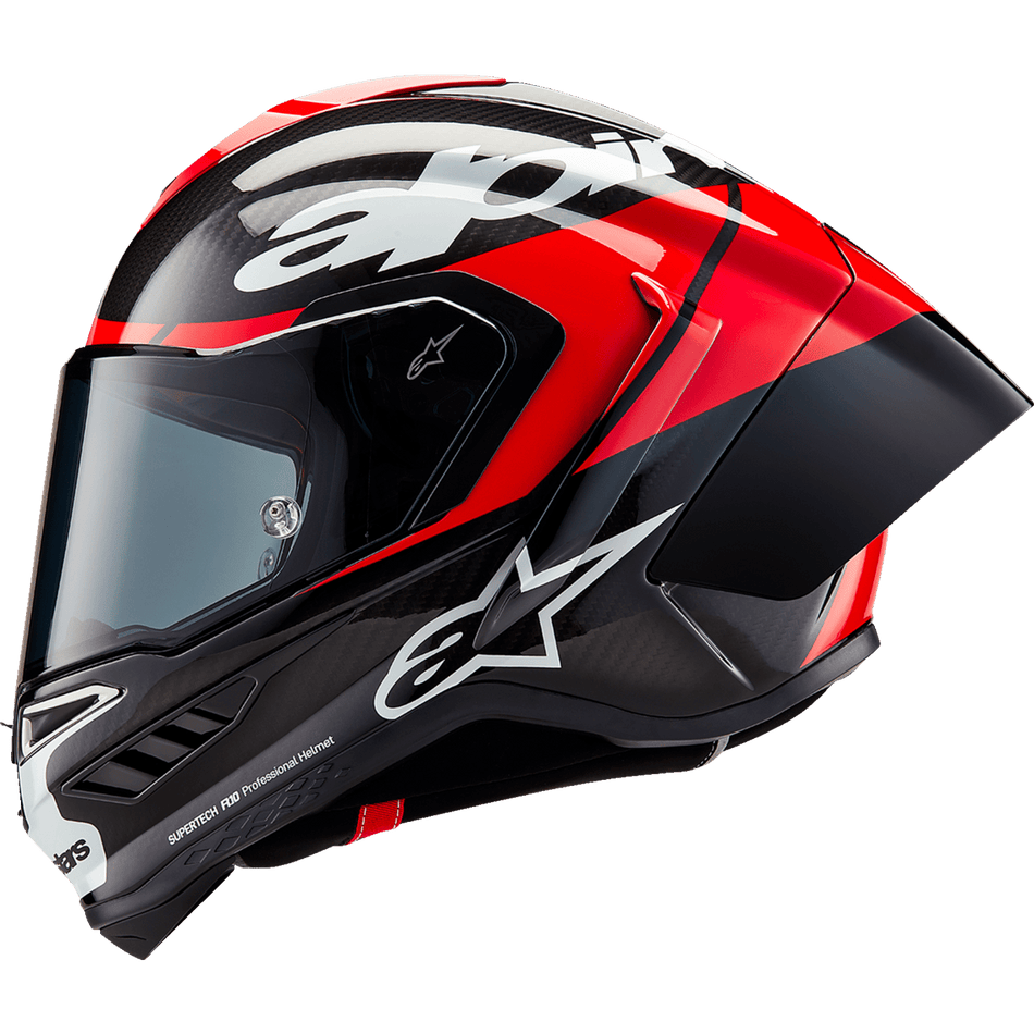 ALPINESTARS Supertech R10 Helmet Element Carbon/Red/White Medium 82003241363M