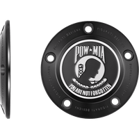 FIGURATI DESIGNS Timing Cover 5 Hole POW MIA Black FD50TC5HBLK