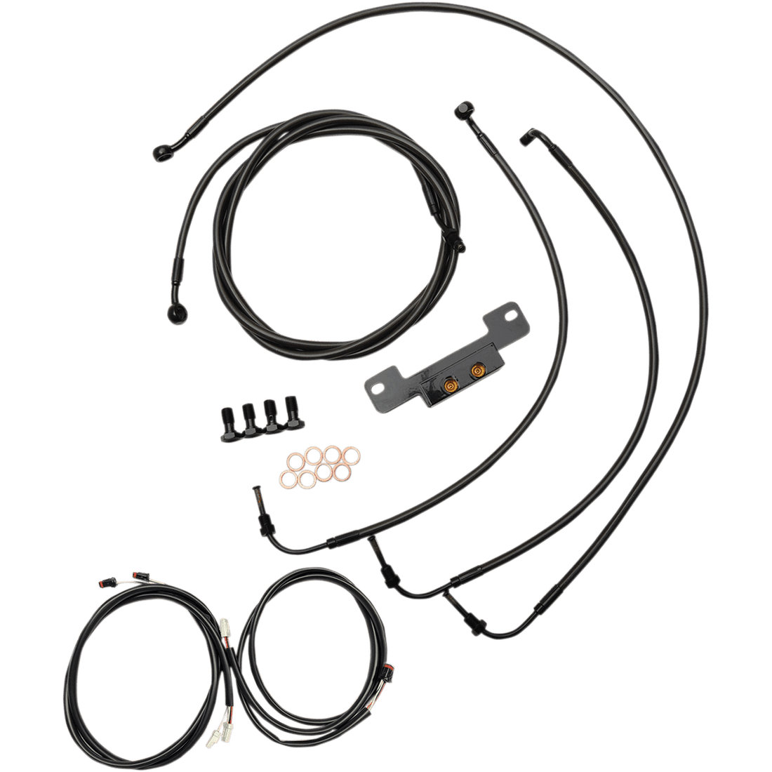 LA CHOPPERS Cable Kit 15" 17" Handlebars Midnight LA8055KT316M