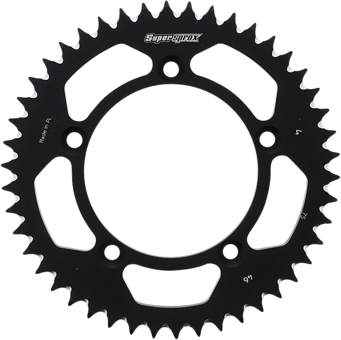 SUPERSPROX Rear Sprocket Black Husqvarna/KTM 46 Tooth