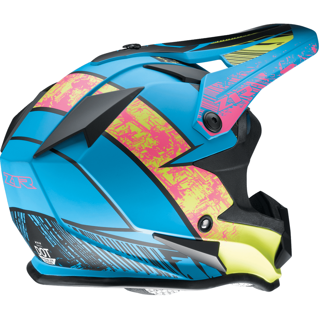 Z1R Youth F.I. Helmet Fractal MIPS® Matte Blue/Hi-Viz Small