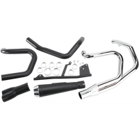 BASSANI XHAUST Road Rage Exhaust Black Short '04-'13 XL 14122J