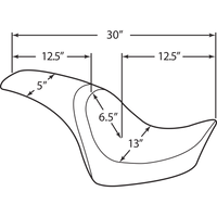 DRAG SPECIALTIES Predator Seat Smooth FXS/FLS '11-'17