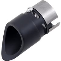 BARON Family Jewel Exhaust Tip Black Mini Scalloped BA110002B