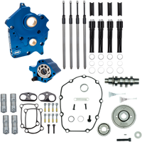 S&S CYCLE Cam Chest Kit with Plate Gear Drive Oil Cooled 465 Cam Black Pushrods M8 3101013A