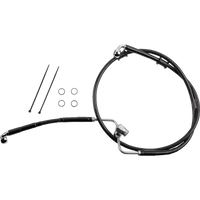 DRAG SPECIALTIES Brake Line Rear Non-ABS Black