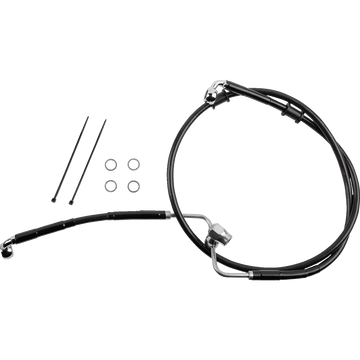 DRAG SPECIALTIES Brake Line Rear Non-ABS Black