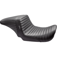 LE PERA Kickflip Up Front Seat Pleated Black Dyna '06-'17 LKU591PT