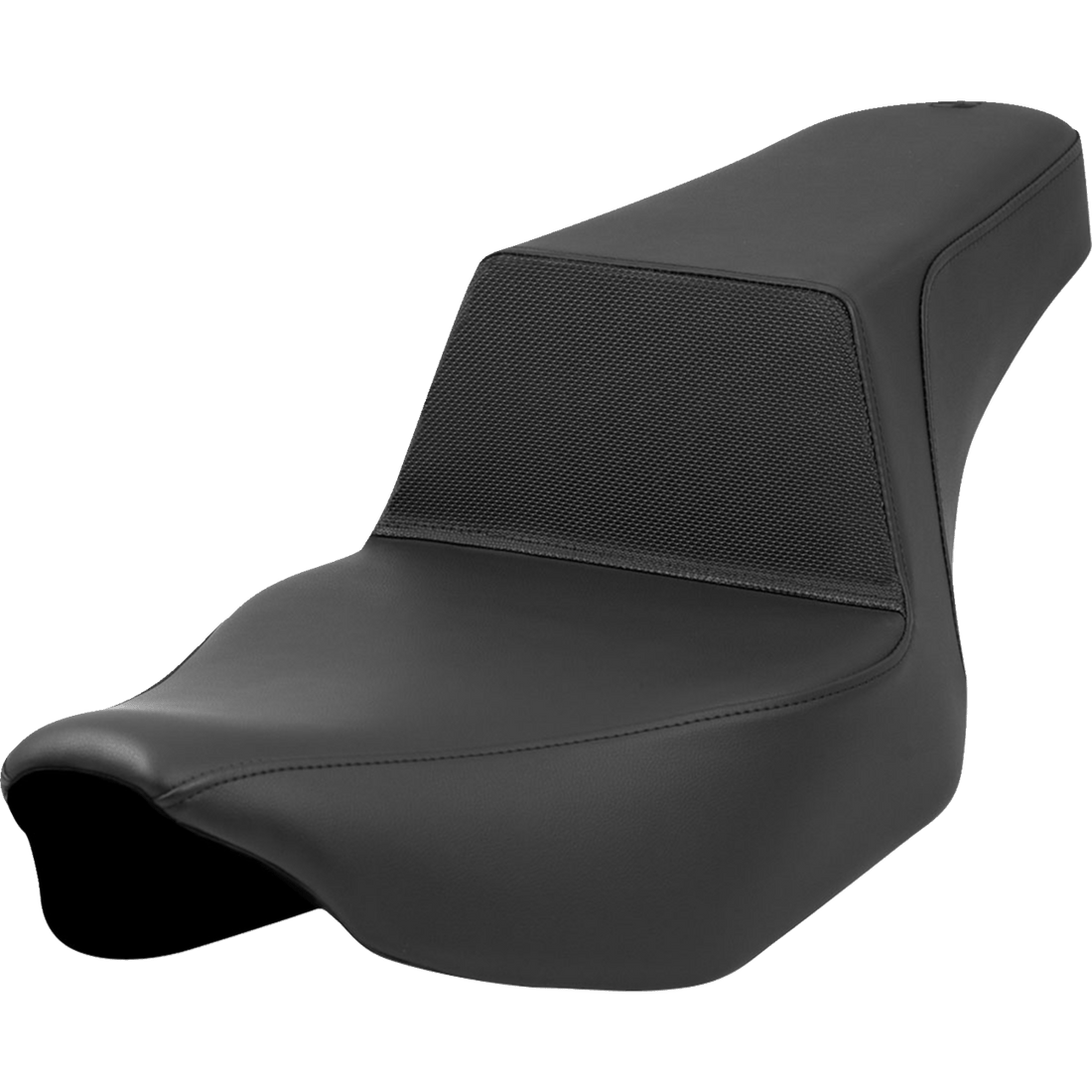 SADDLEMEN Step-Up Seat Gripper Lumbar Black Extended Reach Street Glide/Road Glide 82307E174