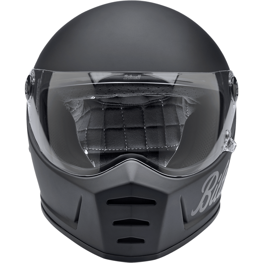 BILTWELL Lane Splitter Helmet Flat Black Factory Large 1004638104