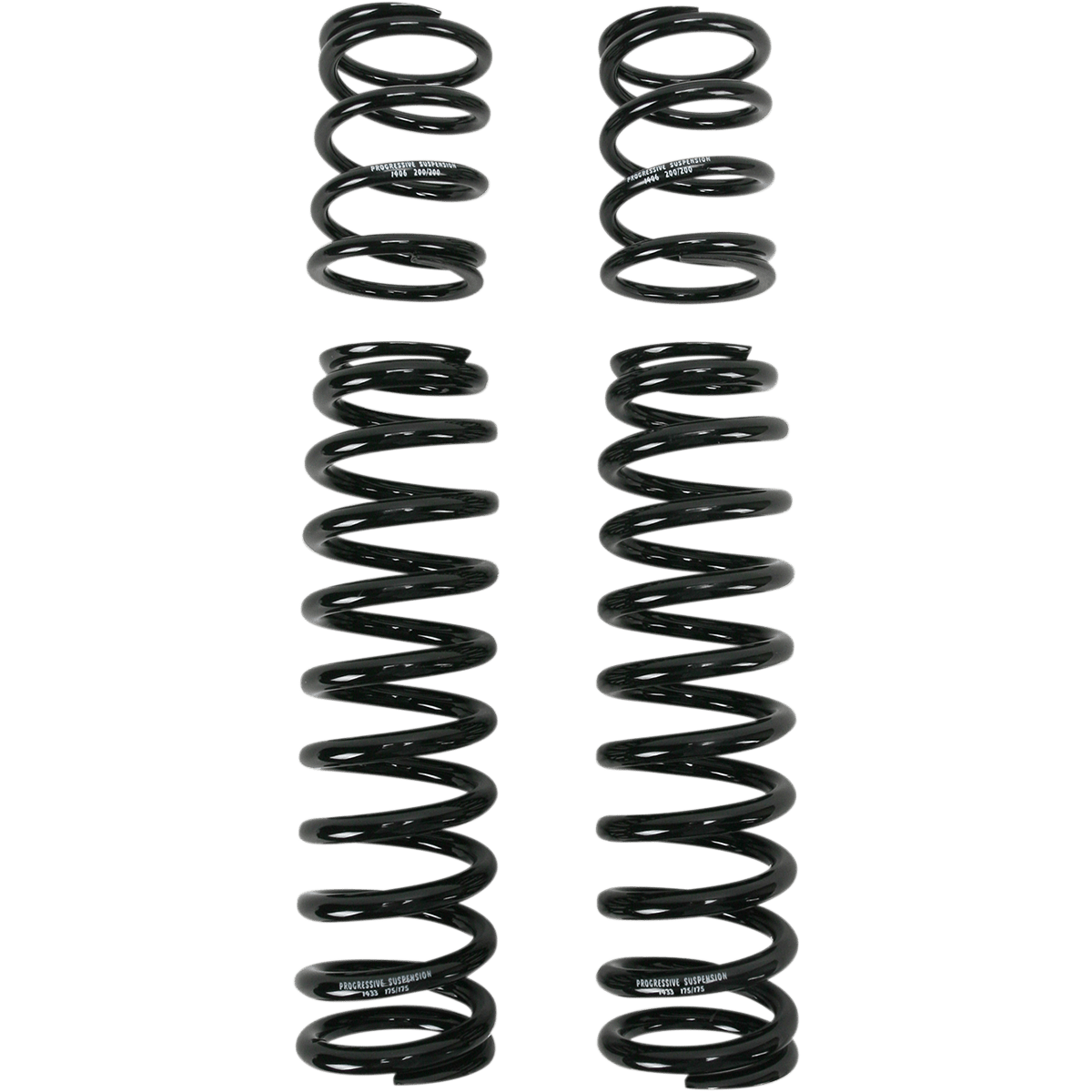 PROGRESSIVE SUSPENSION Shock Springs 13-Series Black 80-175 lb/in 031323B