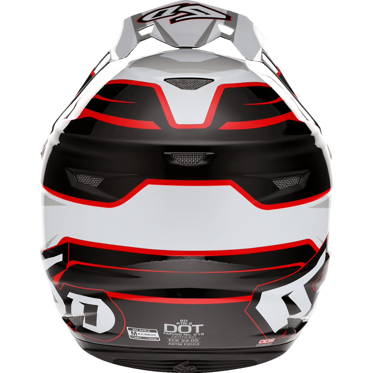 6D HELMETS ATR-2 Helmet Phase White/Red Small 122835