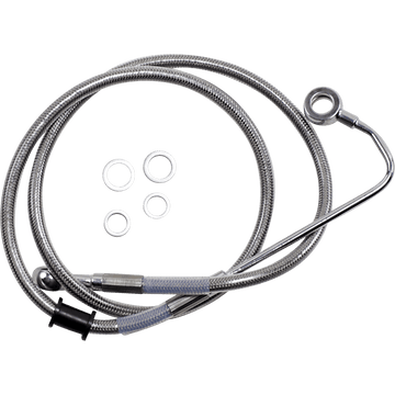 DRAG SPECIALTIES Brake Line +4" Stainless Steel '15-'17 Softail